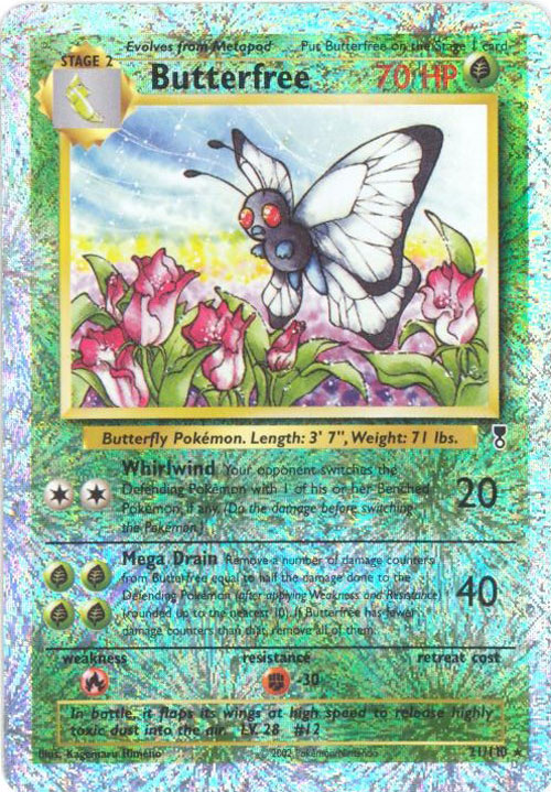 Pokemon Card - Legendary Collection 21/110 - BUTTERFREE (reverse holo)
