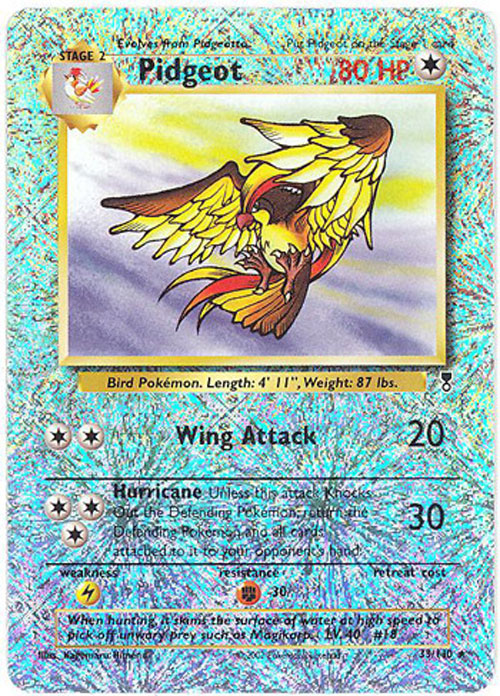 Pokemon Card - Legendary Collection 33/110 - PIDGEOT (reverse holo)