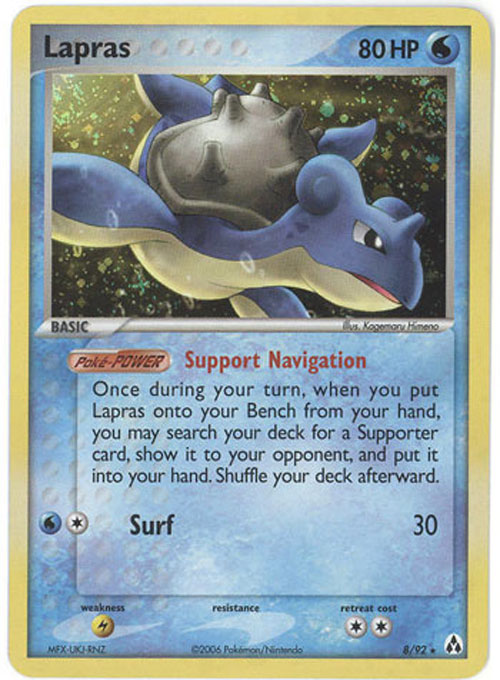 Pokemon Card - Legend Maker 8/92 - LAPRAS (holo-foil)