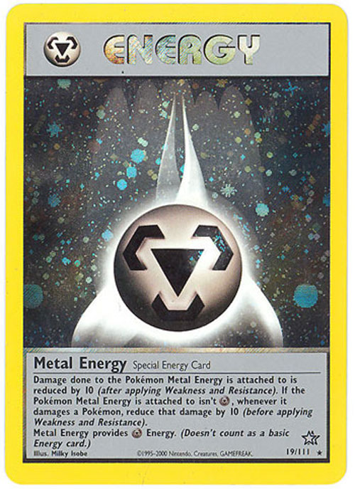 Pokemon Card - Neo Genesis 19/111 - METAL ENERGY (holo-foil)