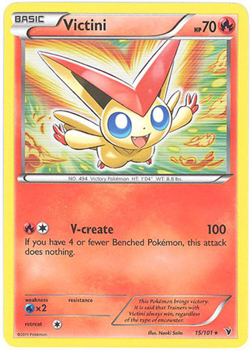 Pokemon Card - Noble Victories 15/101 - VICTINI (holo-foil)