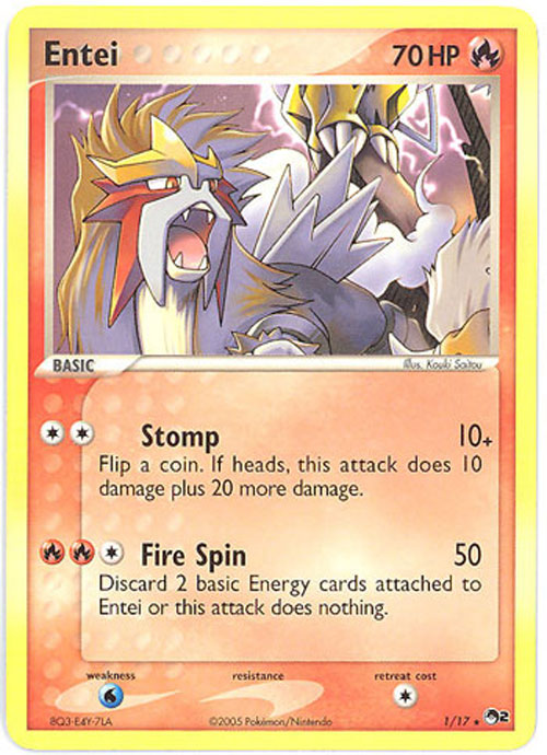 Pokemon Card Promo #1/17 - ENTEI