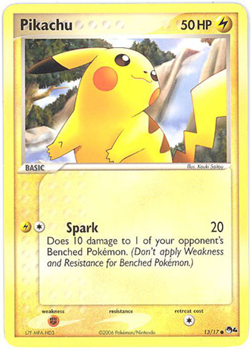 Pokemon Card Promo #13/17 - PIKACHU (holo-foil)
