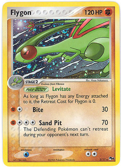 Pokemon Card Promo #3/17 - FLYGON (holo-foil)