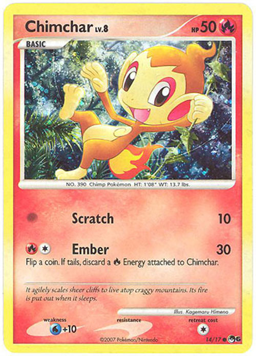 Pokemon Card - POP #6 Promo 14/17 - CHIMCHAR