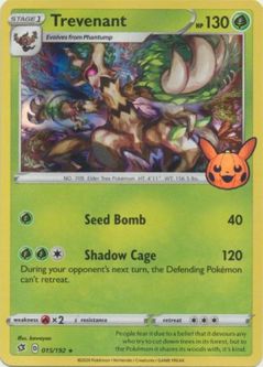 Pokemon Card - Trick or Trade BOOster Promo 015/192 - TREVENANT (holo-foil)