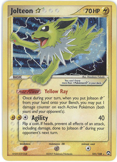 Pokemon Card - Power Keepers 101/108 - SHINING JOLTEON  (holo-foil)
