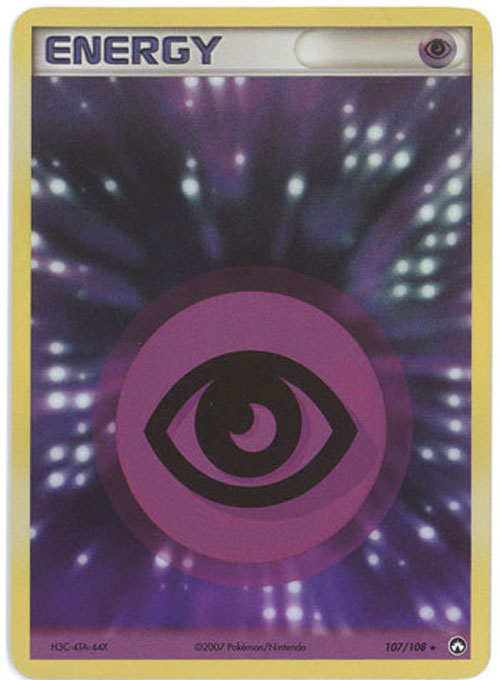 Pokemon Card - Power Keepers 107/108 - PSYCHIC ENERGY (holo-foil)