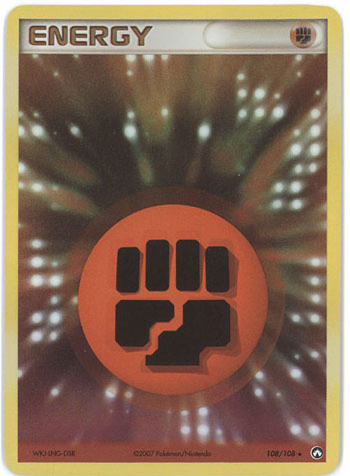 Pokemon Card - Power Keepers 108/108 - FIGHTING ENERGY (holo-foil)
