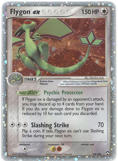 Pokemon Card - Power Keepers 94/108 - FLYGON EX (holo-foil)