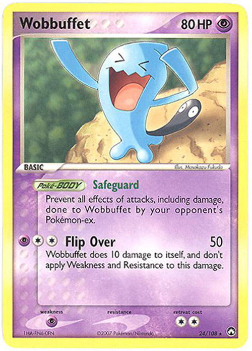Pokemon Card - Power Keepers 24/108 - WOBBUFFET (rare)