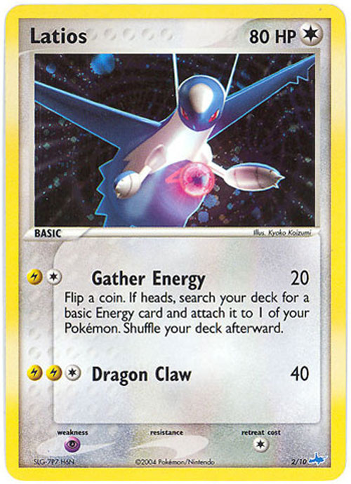 Pokemon Card Promo #2/10 - LATIOS (holo-foil)