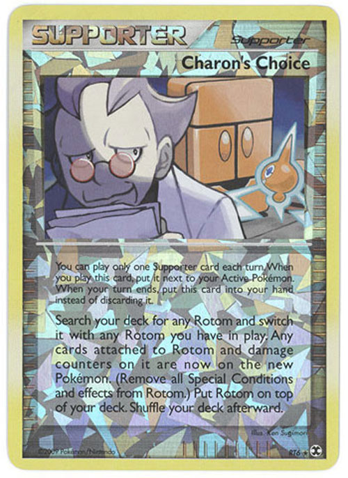 Pokemon Card - Rising Rivals RT6 - CHARON'S CHOICE (Ultra Rare holo-foil)