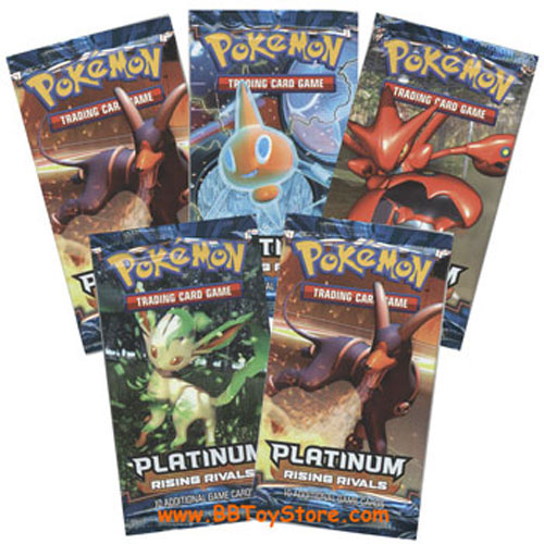 Pokemon Cards - PL RISING RIVALS - Booster Packs (5 pack lot)