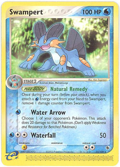 Pokemon Card - Ruby & Sapphire 23/109 - SWAMPERT (rare)