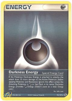 Pokemon Card - Ruby & Sapphire 93/109 - DARKNESS ENERGY (rare)