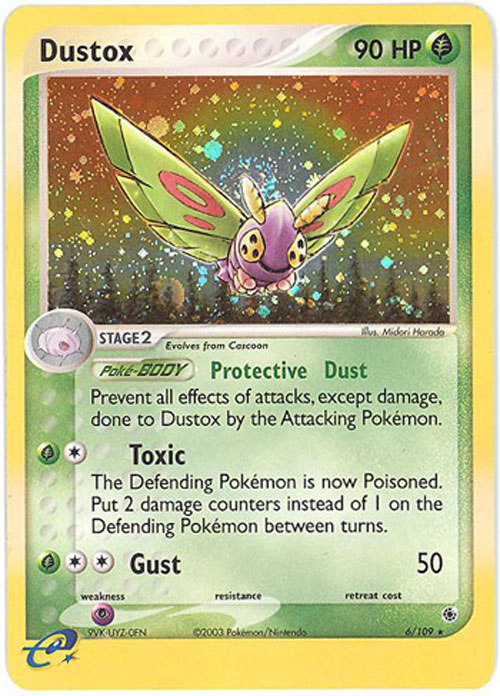 Pokemon Card - Ruby & Sapphire 6/109 - DUSTOX (holo-foil)