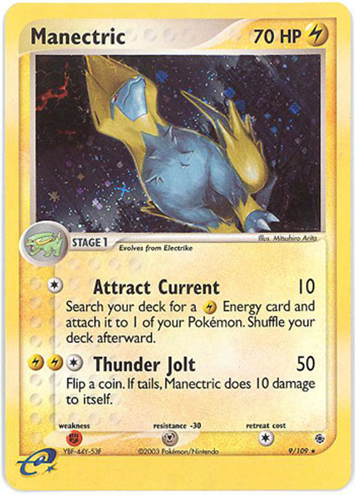 Pokemon Card - Ruby & Sapphire 9/109 - MANECTRIC (holo-foil)