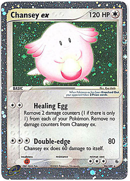 Pokemon Card - Ruby & Sapphire 96/109 - CHANSEY EX (holo-foil)