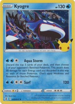 Pokemon Card - Celebrations 003/025 - KYOGRE (holo-foil)