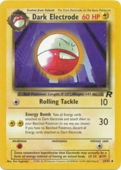 Pokemon Card - Team Rocket 34/82 - DARK ELECTRODE (uncommon)