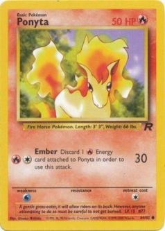 Pokemon Card - Team Rocket 64/82 - PONYTA (common)