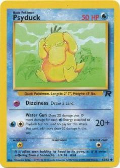 Pokemon Card - Team Rocket 65/82 - PSYDUCK (common)