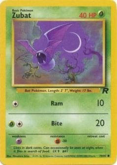 Pokemon Card - Team Rocket 70/82 - ZUBAT (common)