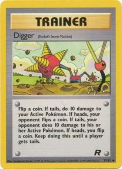 Pokemon Card - Team Rocket 75/82 - DIGGER (uncommon)