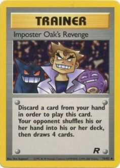 Pokemon Card - Team Rocket 76/82 - IMPOSTER OAK'S REVENGE (uncommon)