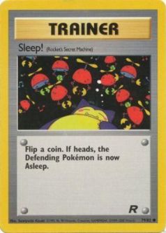 Pokemon Card - Team Rocket 79/82 - SLEEP (common)