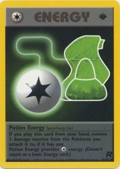 Pokemon Card - Team Rocket 82/82 - POTION ENERGY (uncommon) **1st Edition**