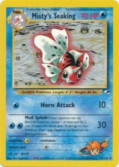Pokemon Card - Gym Heroes 55/132 - MISTY'S SEAKING (uncommon)