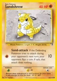 Pokemon Card - Legendary Collection 91/110 - SANDSHREW (common)