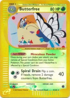 Pokemon Card - Expedition 5/165 - BUTTERFREE (reverse holo)