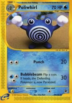 Pokemon Card - Expedition 89/165 - POLIWHIRL (uncommon)