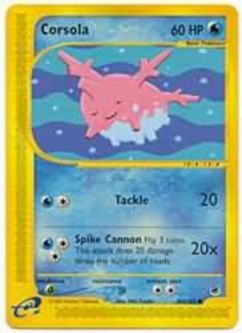 Pokemon Card - Expedition 102/165 - CORSOLA (common)