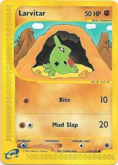 Pokemon Card - Expedition 116/165 - LARVITAR (common)