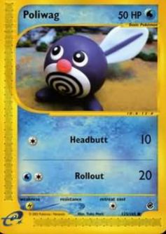 Pokemon Card - Expedition 125/165 - POLIWAG (common)