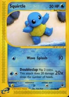 Pokemon Card - Expedition 131/165 - SQUIRTLE (common)