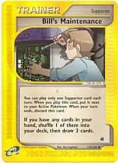 Pokemon Card - Expedition 137/165 - BILL'S MAINTENANCE (uncommon)
