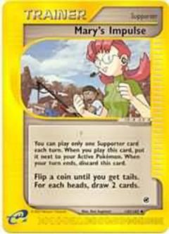 Pokemon Card - Expedition 142/165 - MARY'S IMPULSE (uncommon)