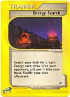 Pokemon Card - Expedition 153/165 - ENERGY SEARCH (common)