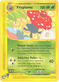Pokemon Card - Aquapolis 43/147 - VILEPLUME (rare)