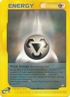 Pokemon Card - Aquapolis 143/147 - METAL ENERGY (rare)