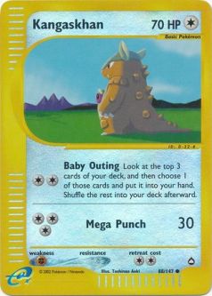 Pokemon Card - Aquapolis 88/147 - KANGASKHAN (REVERSE holo-foil)
