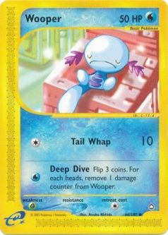 Pokemon Card - Aquapolis 66/147 - WOOPER (uncommon)