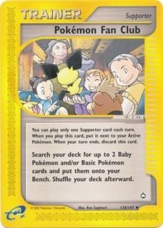 Pokemon Card - Aquapolis 130/147 - POKEMON FAN CLUB (uncommon)