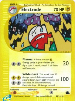 Pokemon Card - Skyridge 36/144 - ELECTRODE (uncommon)