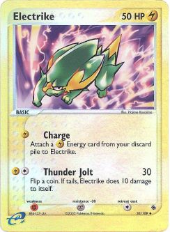 Pokemon Card - Ruby & Sapphire 30/109 - ELECTRIKE (REVERSE holo-foil)